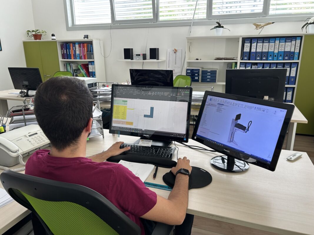 Ufficio tecnico Chimar: disegno al CAD e distinta a video